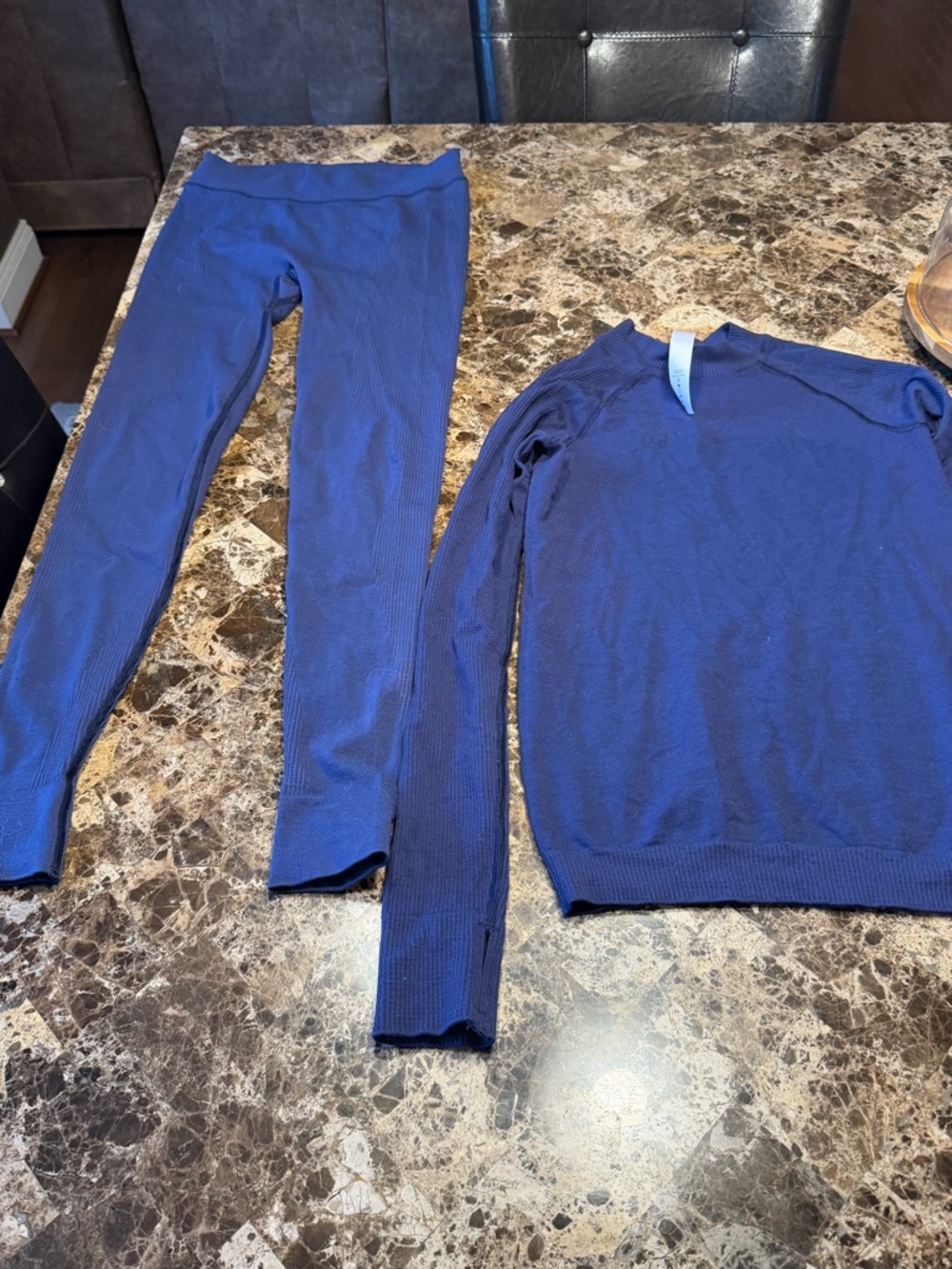 lululemon athletica Deep Navy Knit Two-Piece Set